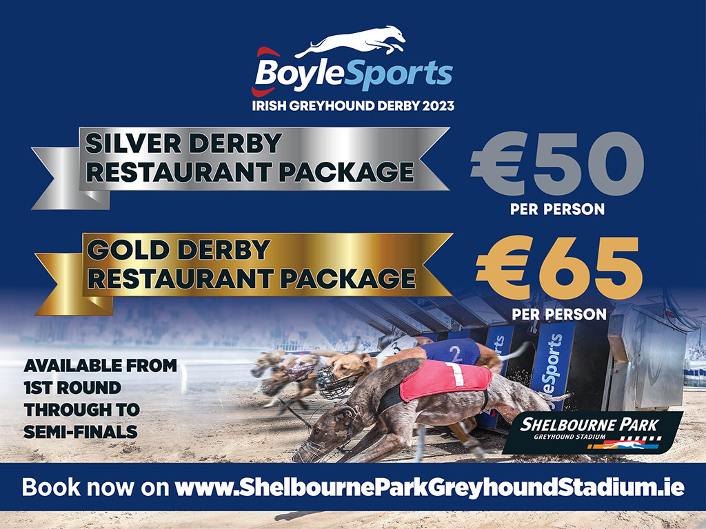 Book your BoyleSports Irish Greyhound Derby Restaurant Package