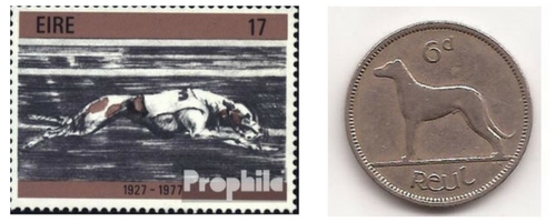 The Greyhound is such an integral part of Irish life that it's featured on stamps and coins