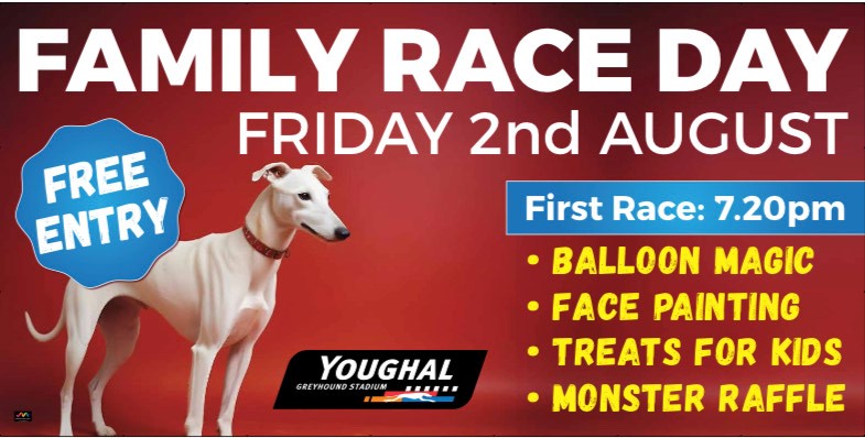 Youghal Greyhound Stadium Family Fun Race day August
